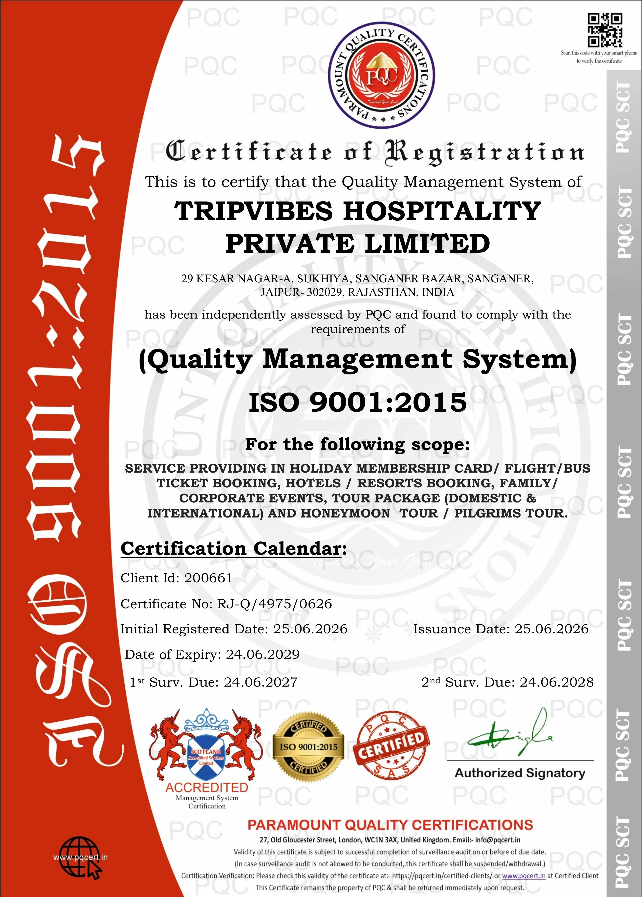 ISO Certificate